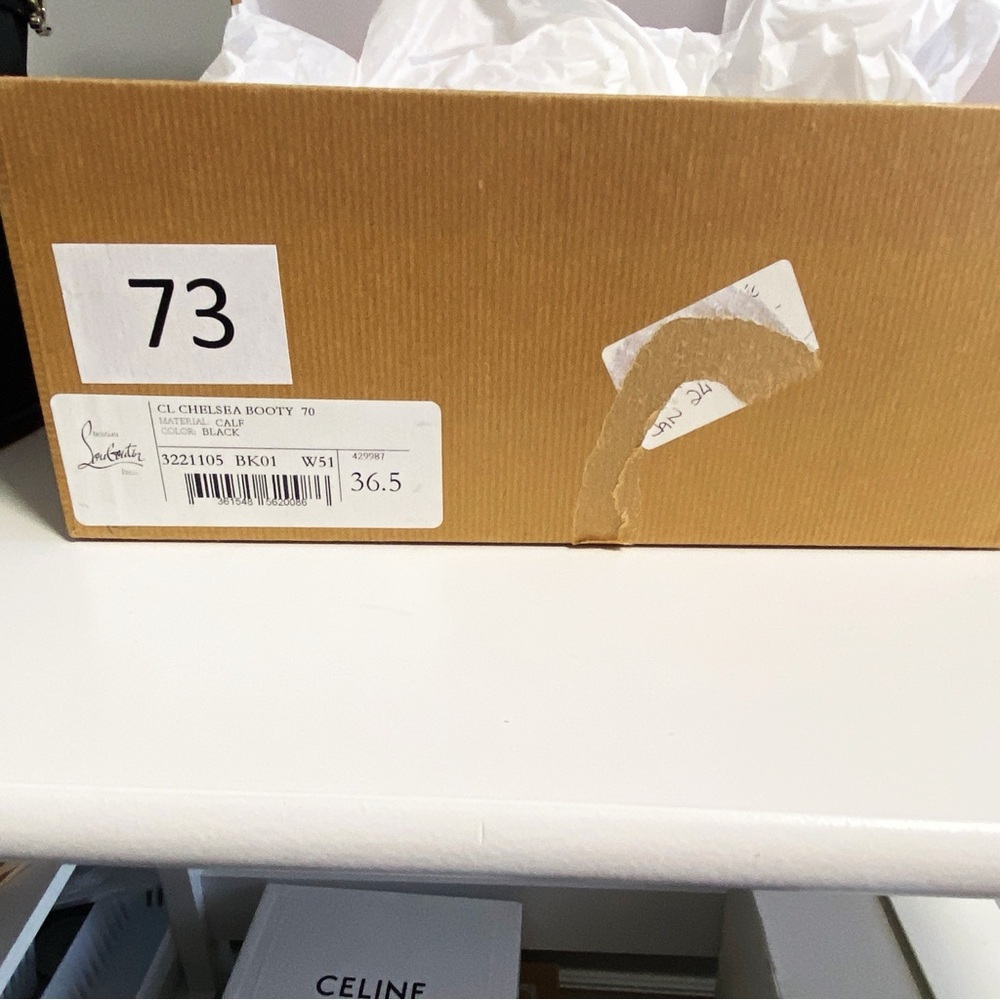 NWT CHRISTIAN LOUBOUTIN
CL 70 logo-embellished leather Chelsea boots - Picture 9 of 9